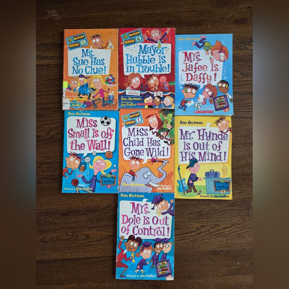 Lot Of 7 MY WEIRD SCHOOL Tween Books